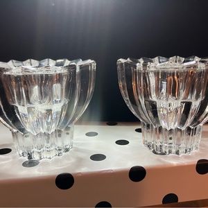 Mikasa Crystal Candle Holder 16 Point Star Austria